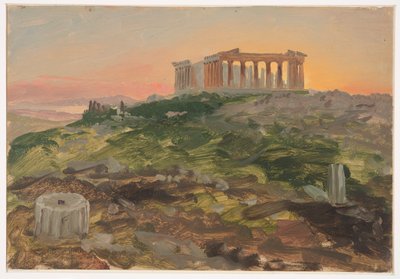 Het Parthenon vanuit het zuidoosten door Frederic Edwin Church