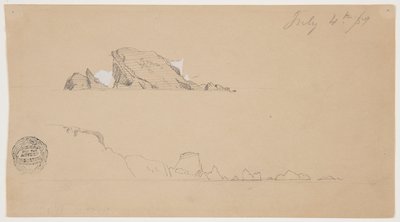 Twee ijsbergen door Frederic Edwin Church
