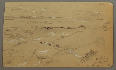 Uitzicht over Wady el-Arabah door Frederic Edwin Church