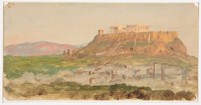 Uitzicht op de Akropolis, Zonsopgang door Frederic Edwin Church