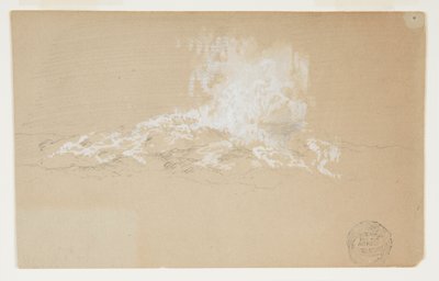 Golven die Tegen Rotsen Breken door Frederic Edwin Church
