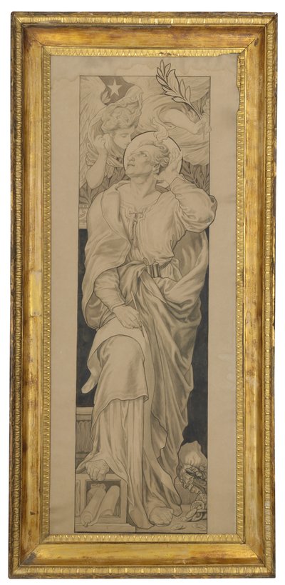 St. Mattheüs: Ontwerp voor een glas-in-loodraam door Frederic James Shields