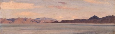 Kust van Klein-Azië gezien vanaf Rhodos, 1867 door Frederic Leighton