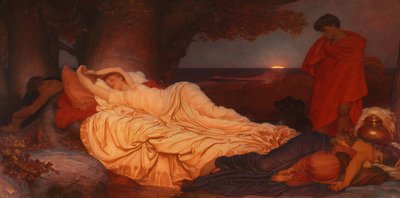 Cymon en Iphigenia, 1884 door Frederic Leighton