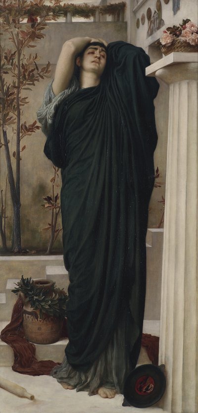 Electra bij het graf van Agamemnon door Frederic Leighton