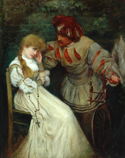 Faust en Marguerite, 1855-93 door Frederic Leighton
