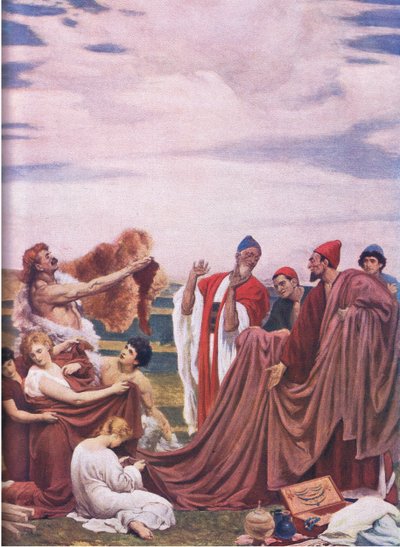 Foenicische handelaren van de kust van Groot-Brittannië door Frederic Leighton