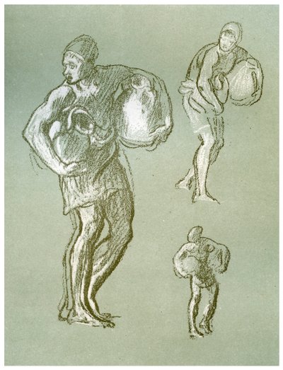 Studies voor De kunsten van de vrede door Frederic Leighton