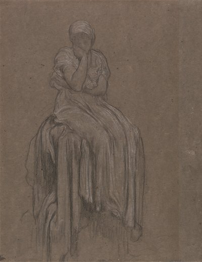 Studie voor Eenzaamheid door Frederic Leighton