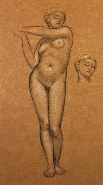 Studie voor Spaans meisje door Frederic Leighton