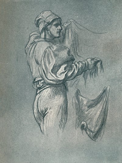 Studie voor De kunsten van de industrie toegepast op oorlog, ca. 1870, 1897 door Frederic Leighton