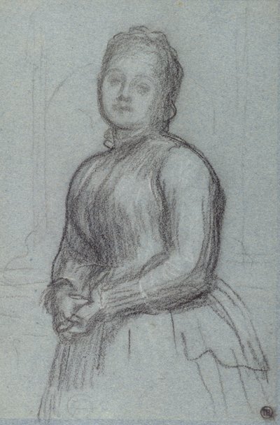 Studie voor het portret van Hannah, Gravin van Rosebery, c.1880 door Frederic Leighton