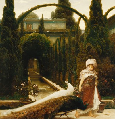 De Moorse Tuin; een Droom van Granada, 1874 door Frederic Leighton