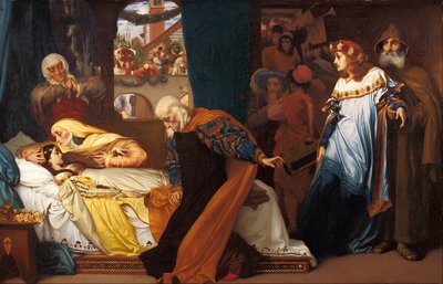De geveinsde dood van Julia door Frederic Leighton