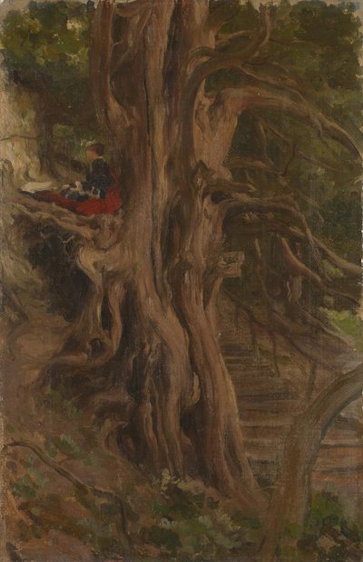 Bomen bij Cliveden door Frederic Leighton 1st Baron Leighton