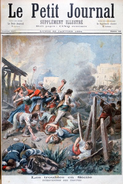 Opstanden in Sicilië, 1894 door Frederic Lix