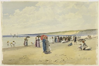Het strand, 1888 door Frederic Marlett Bell Smith