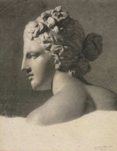 Studie van een Gipsafgietsel a la bosse, 1806 door Frederic Millet