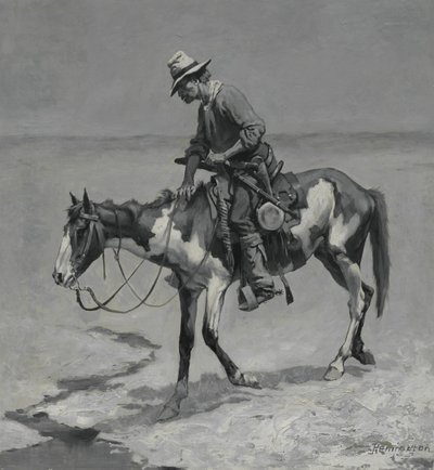 Een Texas Pony, 1889 door Frederic Remington