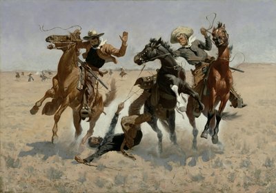Een kameraad helpen (voorbij alle chirurgie) 1889-90 door Frederic Remington