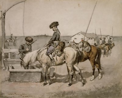 Een kozak uit Amoor door Frederic Remington