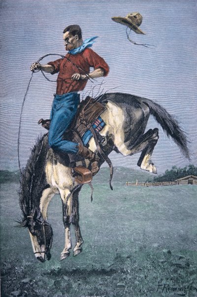 Bronco-Buster door Frederic Remington