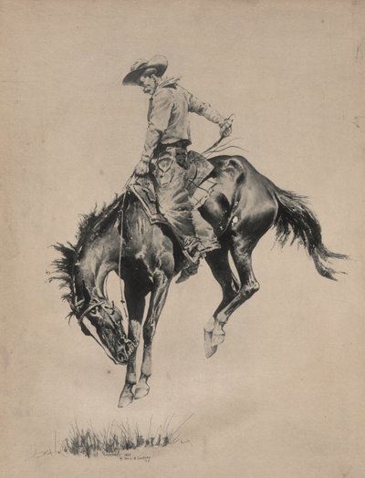 Bronco Buster door Frederic Remington