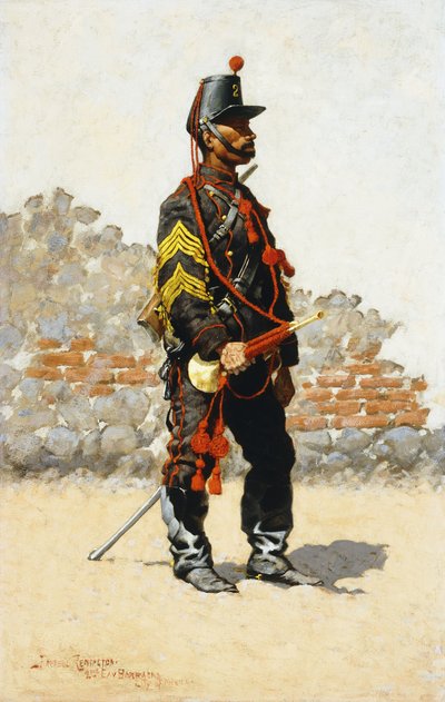Trompetter van de Cavalerie, 1889 door Frederic Remington