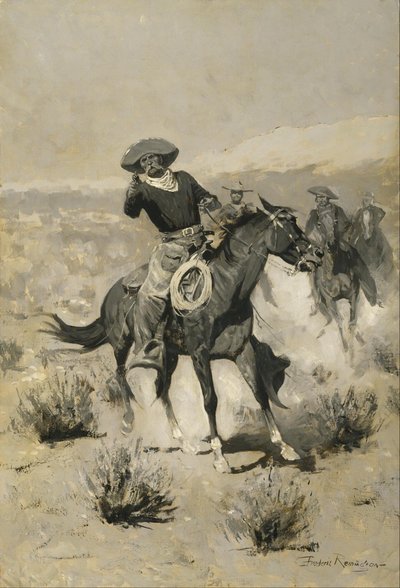 Days on the Range ("Handen omhoog!") door Frederic Remington
