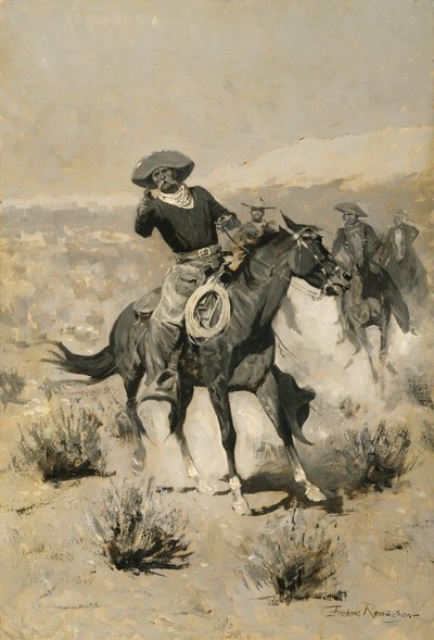 Days on the Range ("Handen omhoog!") door Frederic Remington