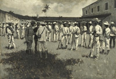 Het leger van Gomez ontbinden door Frederic Remington