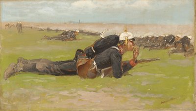 Veld Oefening voor de Pruisische Infanterie door Frederic Remington