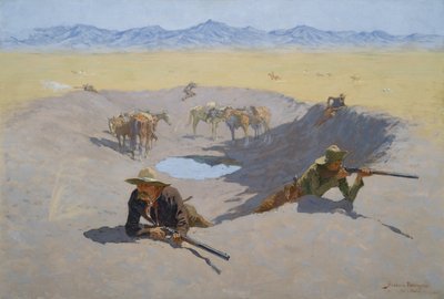 Gevecht om de Waterput, 1903 door Frederic Remington