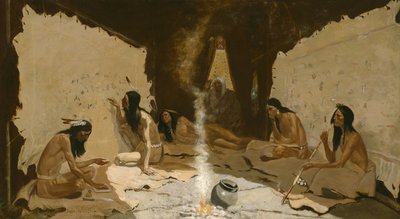 Historici van de Stam, 1890-99 door Frederic Remington