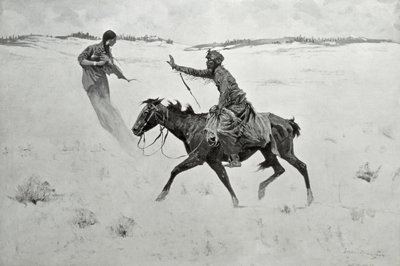 Hoe Order No. 6 doorging, of De Visie door Frederic Remington