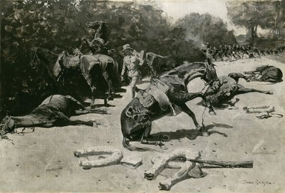 Hoe de Paarden stierven voor hun Land in Santiago door Frederic Remington