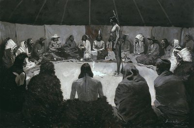Ik zal het de blanke man vertellen door Frederic Remington