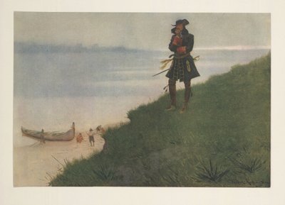 La Salle uit Colliers Weekly, pub. 1906 door Frederic Remington