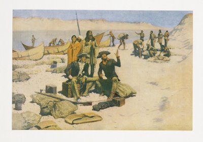 Lewis en Clark, uit Colliers Magazine, uitgegeven 1906 door Frederic Remington
