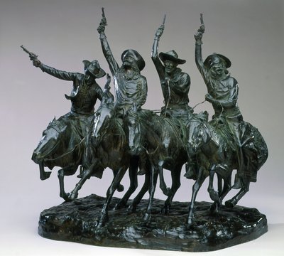 Off the Range - Door het roggeveld door Frederic Remington