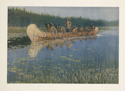 Pierre-Esprit Raddison (1636 - 1710), uit Colliers Weekly, uitgegeven 1906 door Frederic Remington