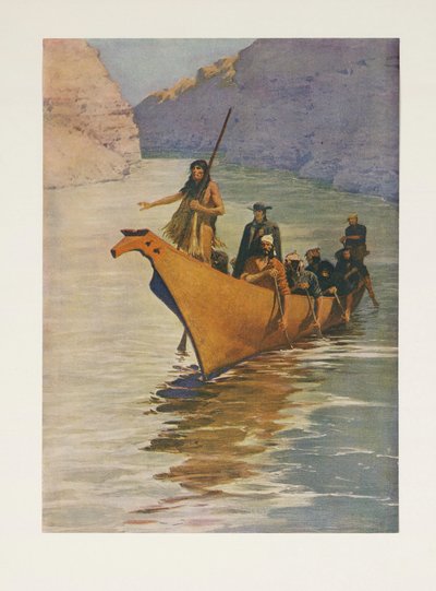Sir Alexander Mackenzie (1764 - 1820) uit Colliers Weekly, uitgegeven 1906 door Frederic Remington