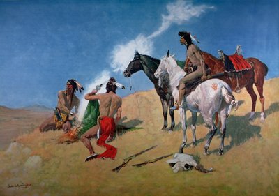 Rooksignalen door Frederic Remington