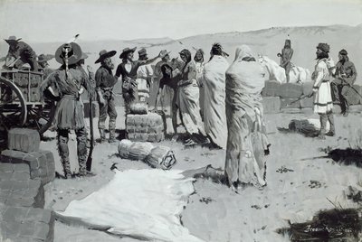 De tolk zwaaide naar de jeugd door Frederic Remington