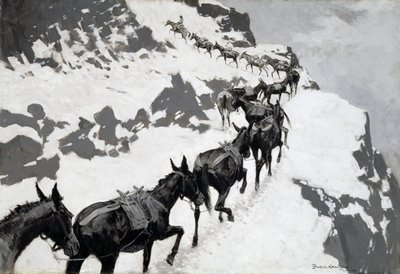De muilezel door Frederic Remington