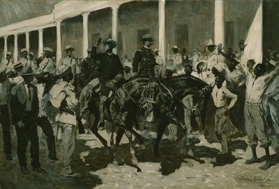 De terugkeer van Gomez naar Havana, 1899 door Frederic Remington