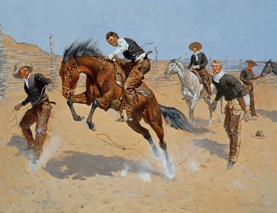 Laat hem los, Bill, c.1893 door Frederic Remington