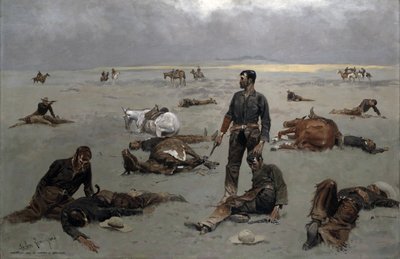 Wat een Ongebrande Koe Heeft Gekost, 1895 door Frederic Remington