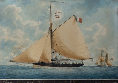Pluvier, Cutter van S.M. in opdracht van MR. V. Sance door Frederic Roux