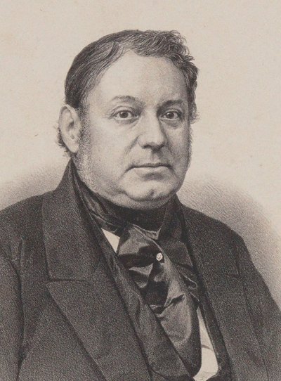 Portret van pianist en componist Amédée Méreaux door Frederic Sorrieu